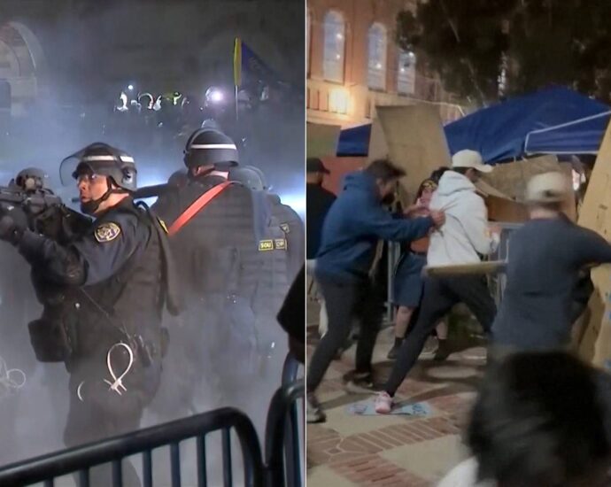 “people-could-have-died”:-police-raid-ucla-gaza-protest,-waited-as-pro-israel-mob-attacked-encampment