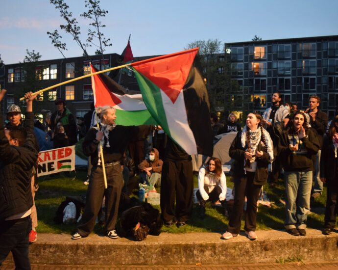 belgian-and-dutch-students-protest-against-israel’s-war-on-gaza