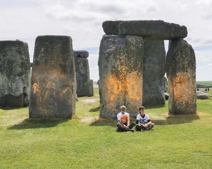 Stonehenge (Stonehenge!) Is Latest Target Of Climate-Protesting Art Vandals