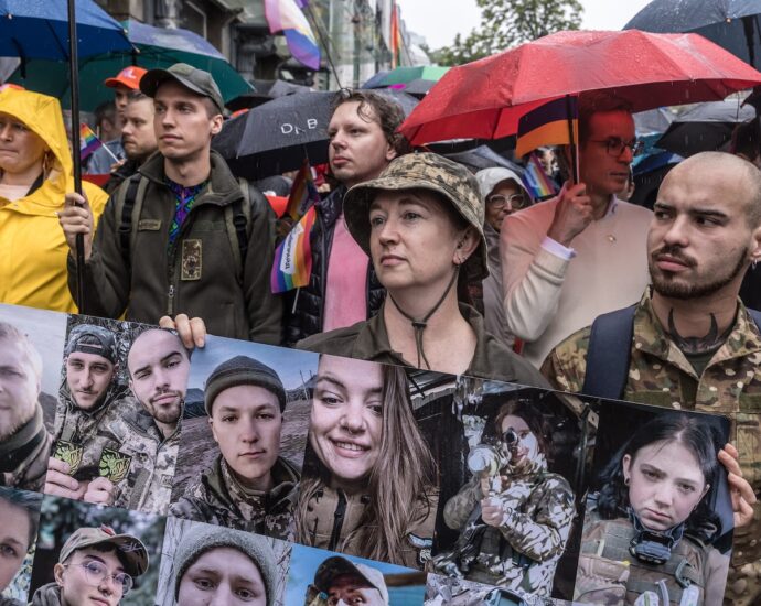 As Kyiv celebrates first Pride since invasion, LGBTQ+ troops demand equality