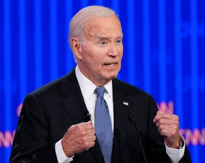 Biden campaigns in Pennsylvania as Democrats discuss his candidacy