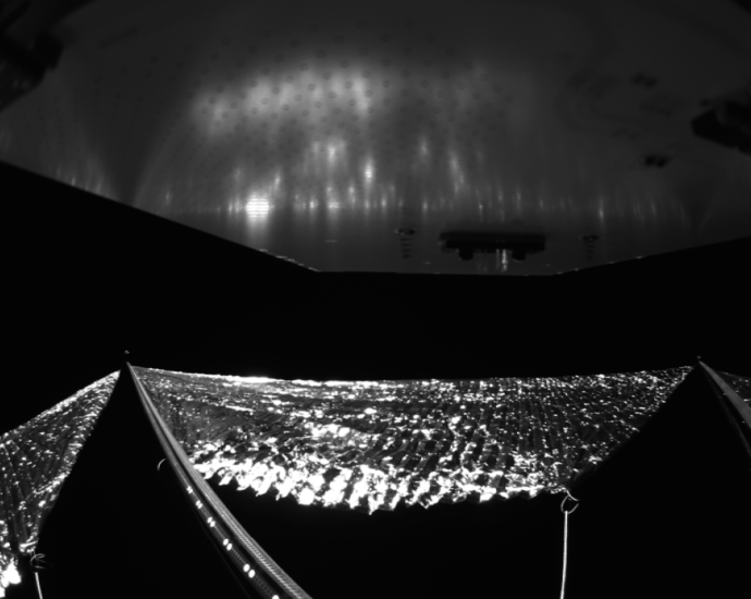 NASA releases first photo of 860-square-foot solar sail in orbit