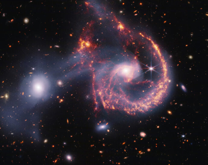 Space photo of the week: Entangled galaxies form cosmic smiley face in new James Webb telescope image