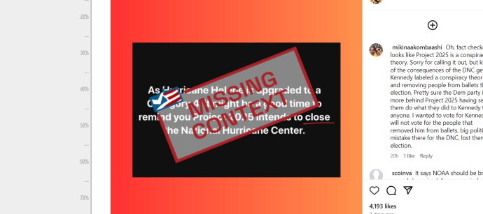 posts-misrepresent-plan-for-national-hurricane-center-in-project-2025