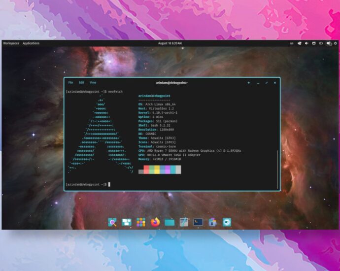 how-to-install-cosmic-desktop-in-arch-linux