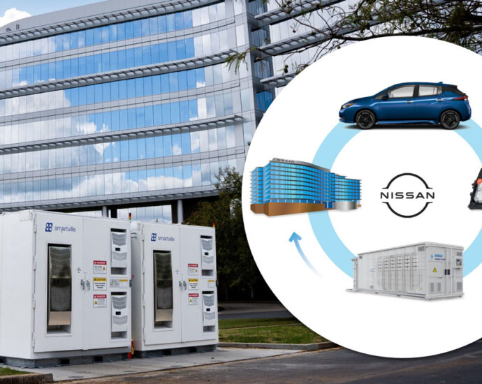 nissan-to-give-second-life-to-leaf-batteries-at-corporate-hq,-takes-stake-in-chargescape