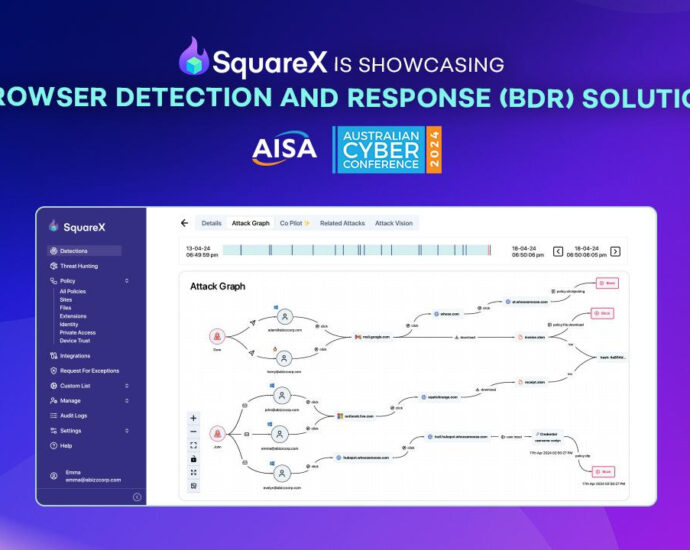 SquareX Brings Industry’s First Browser Detection Response Solution to AISA Melbourne CyberCon 2024