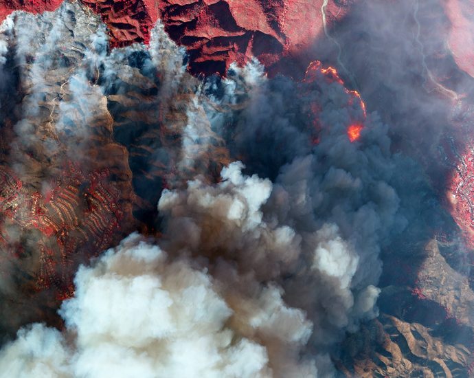 Devastation of raging Los Angeles fires visible from space in satellite images