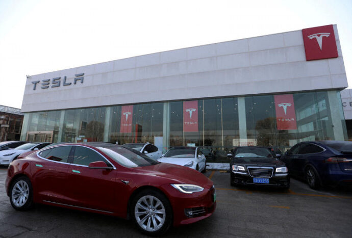 Tesla’s China sales rise to record high