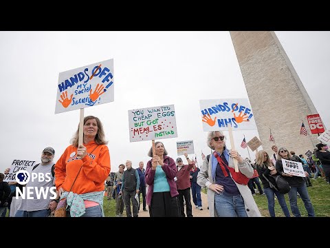 watch-live:-‘hands-off’-protest-against-the-traitor-and-musk’s-federal-cuts-in-washington,-dc.