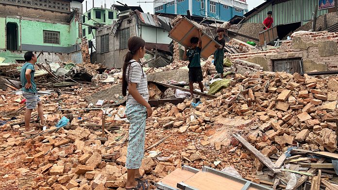 efforts-to-clear-earthquake-debris-continue-in-myanmar’s-capital