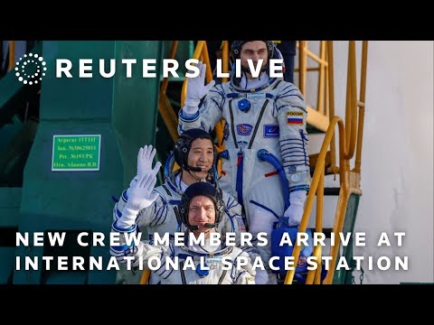 live:-new-crew-members-arrive-at-international-space-station