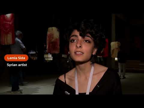 art-exhibition-calling-for-an-end-to-war-opens-in-damascus-|-syria