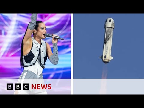 katy-perry-set-for-space-with-all-women-crew-on-blue-origin-rocket-|-bbc-news