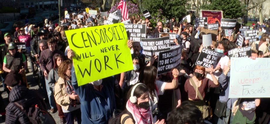 protests-in-new-york-over-the-traitor’s-policies-targeting-universities