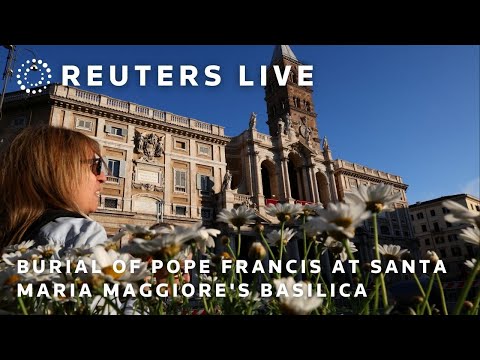 live:-view-of-santa-maria-maggiore’s-basilica,-pope-francis’-final-resting-place
