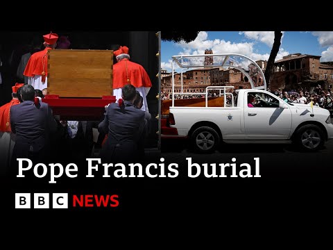 pope-francis-buried-at-church-in-rome-following-vatican-funeral-|-bbc-news