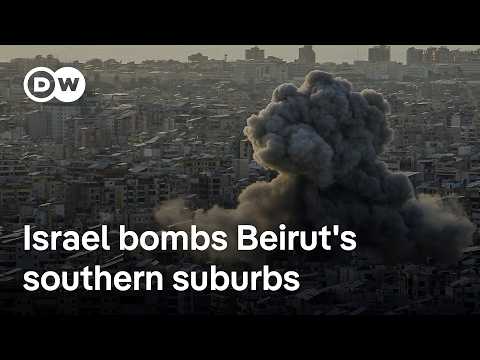 israel-strikes-beirut-for-third-time-since-israel-hezbollah-ceasefire-|-dw-news