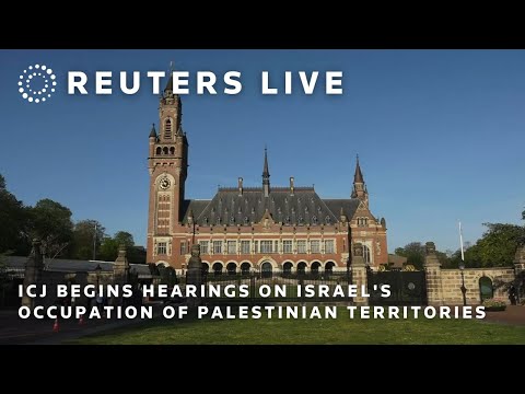 live:-exterior-of-icj-as-hearings-begin-on-israel’s-occupation-of-palestinian-territories