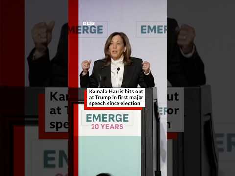 kamala-harris-hits-out-at-traitor-47-in-first-major-speech-since-losing-us-election.-#bbcnews