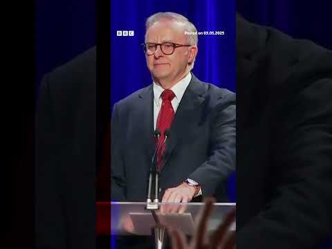 anthony-albanese-has-been-re-elected-as-australia’s-prime-minister.-#australiaelections-#bbcnews