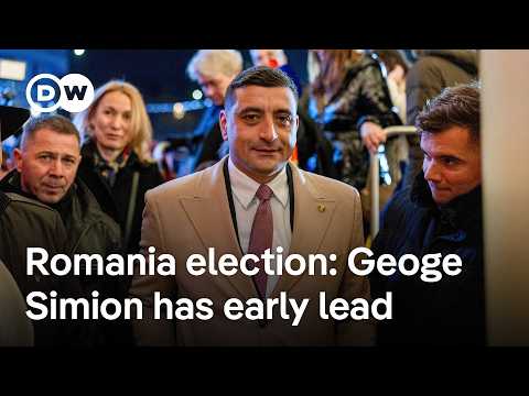 romanian-election:-hard-right-nationalist-candidate-projected-to-be-in-lead-|-dw-news