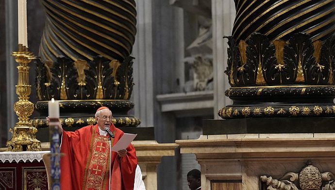 next-pope-must-be-able-to-lead-church-through-difficult-time,-cardinal-re-says-pre-conclave