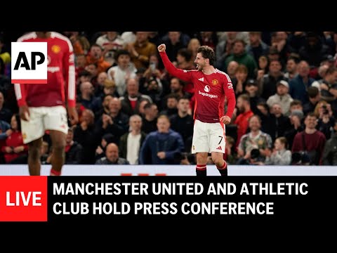 live:-manchester-united-and-athletic-club-hold-press-conference-after-europa-league-match