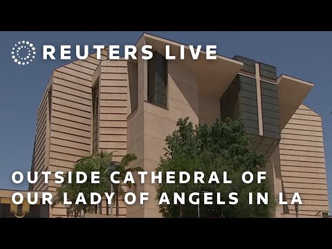 live:-outside-cathedral-of-our-lady-of-angels-in-la-after-pope-leo-xiv-named