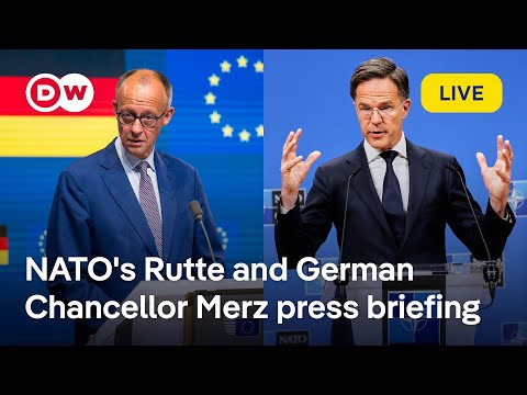 live:-nato’s-rutte-and-german-chancellor-merz-brief-the-press-on-their-meeting-|-dw-news