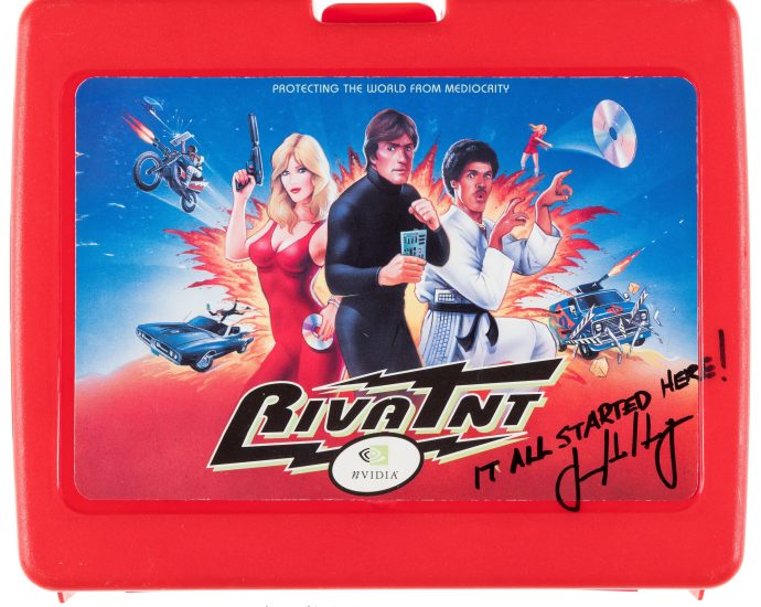 Rare 1998 Nvidia Riva TNT prototype and signed lunchbox go up for auction