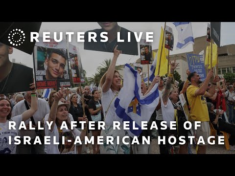 live:-tel-aviv-rally-for-release-of-hostages-after-hamas-frees-israeli-american-hostage