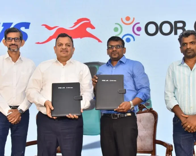TVS Motor and OOR Cabs in pact to deploy 500 electric three wheelers in TN