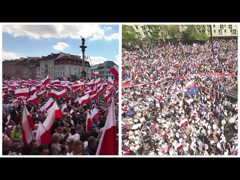 warsaw-sees-rival-rallies-for-trzaskowski,-nawrocki-|-reuters
