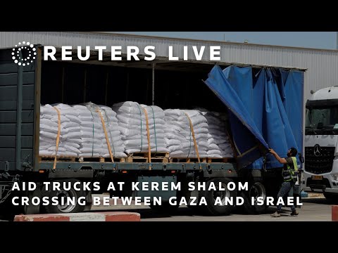 live:-aid-trucks-ready-to-enter-gaza-at-kerem-shalom-crossing