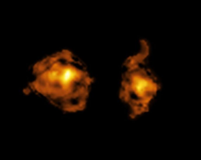 Space photo of the week: Violent galaxies seen ‘jousting’ near the dawn of time