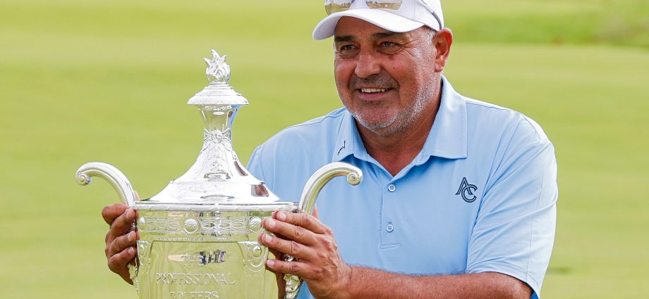 Making up for lost time, Angel Cabrera wins 2025 Senior PGA Championship at Congressional