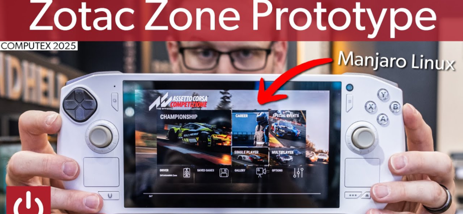 Zotac’s Zone gaming handheld switched from Windows to Linux