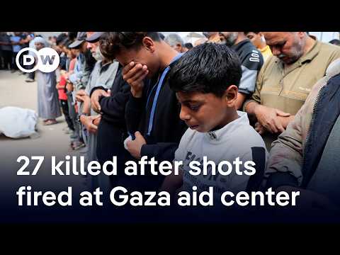 gaza-health-ministry:-at-least-27-killed-after-israeli-shots-at-aid-distribution-site-|-dw-news