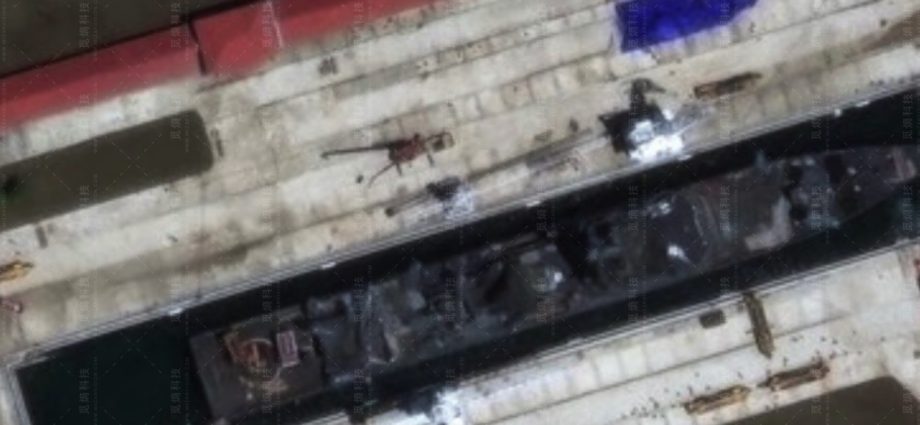 Chinese Satellites Capture Latest Position of North Korea’s Damaged Warship