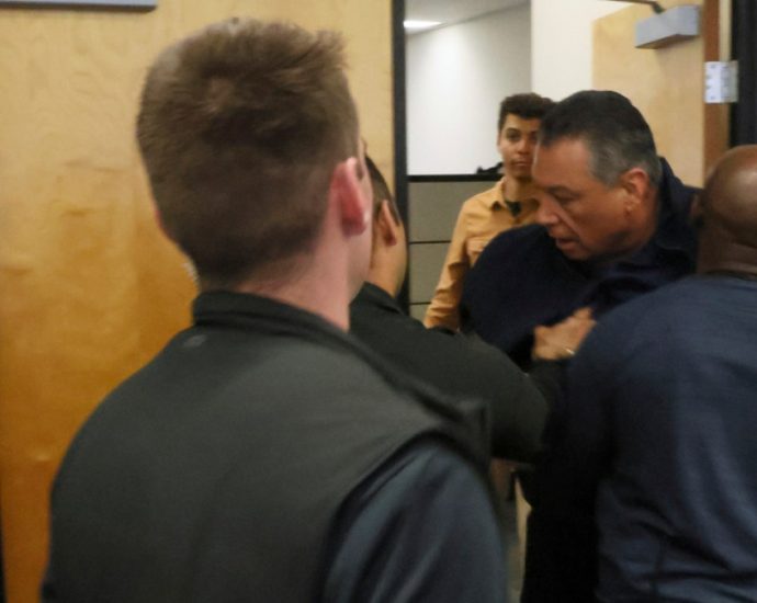 california-senator-handcuffed-during-the-traitor-administration-news-conference
