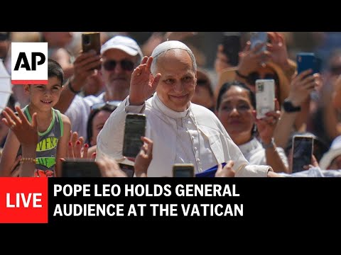 live:-pope-leo-xiv-holds-weekly-general-audience-at-the-vatican
