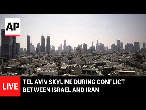 live:-tel-aviv-skyline-during-conflict-between-israel-and-iran