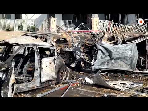 iranian-missile-causes-crater-and-damages-buildings-in-israel-|-reuters