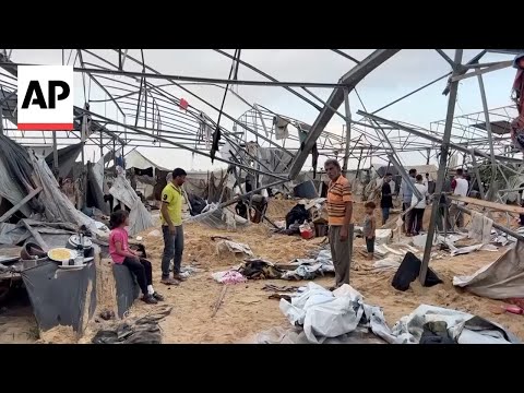 israeli-strike-hits-tents-sheltering-displaced-palestinian-families-in-muwasi