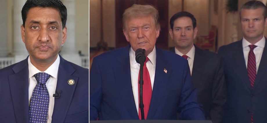 “blatantly-unconstitutional”:-rep-ro-khanna-decries-us.-strikes-on-iran-without-congressional-approval