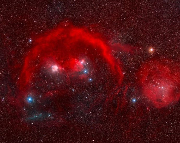 Orion constellation glows red in gorgeous deep space photo