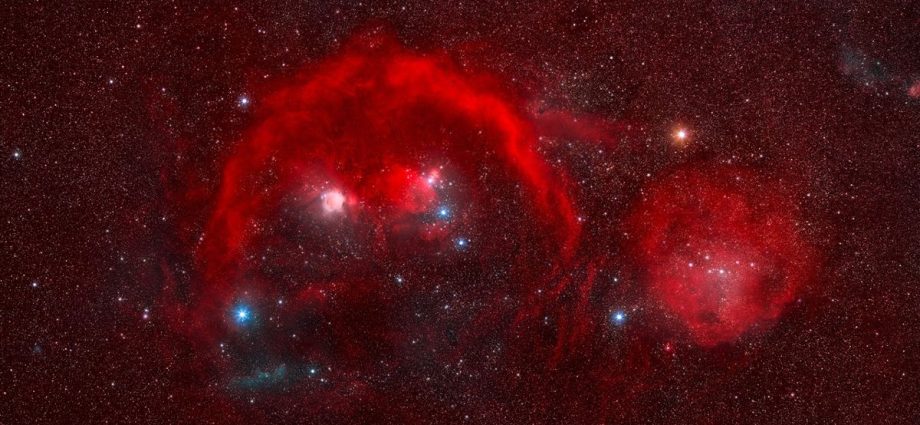 Orion constellation glows red in gorgeous deep space photo