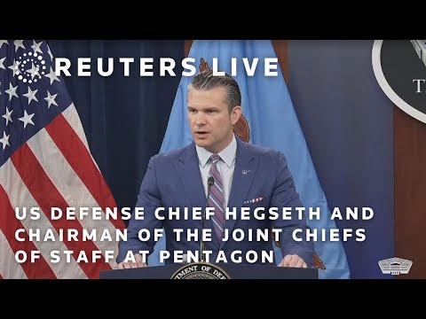 live:-us-defence-chief-hegseth-and-chairman-of-the-joint-chiefs-of-staff-hold-briefing-at-pentagon