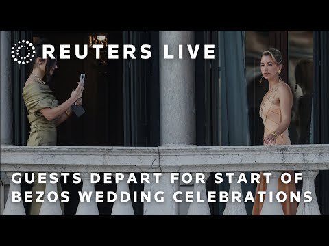 live:-bezos-wedding-guests-depart-hotel-for-celebrations
